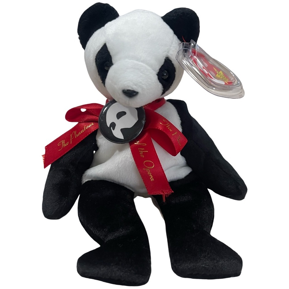 Ty Beanie Baby Phantom Of The Opera Bear Named Fortune 1998! - Picture 2 of 8